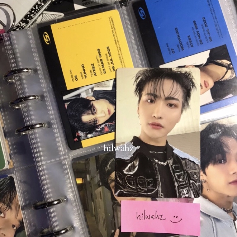 ATEEZ MINGI JONGHO SEONGHWA WOOYOUNG OFFICIAL PHOTOCARD IDCARD SYNNARA ATEEZ THE WORLD EP.1: MOVEMEN