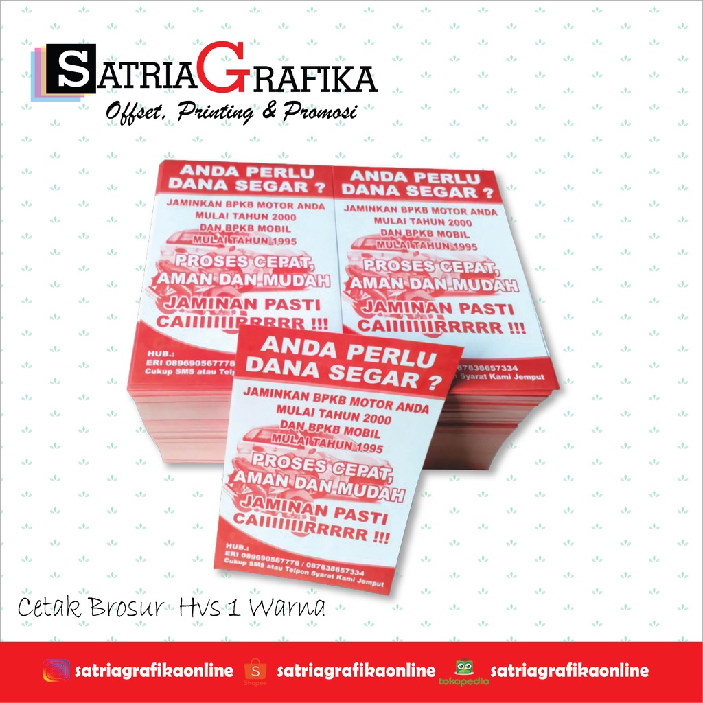 

Cetak Brosur A5 1 Warna Satu sisi