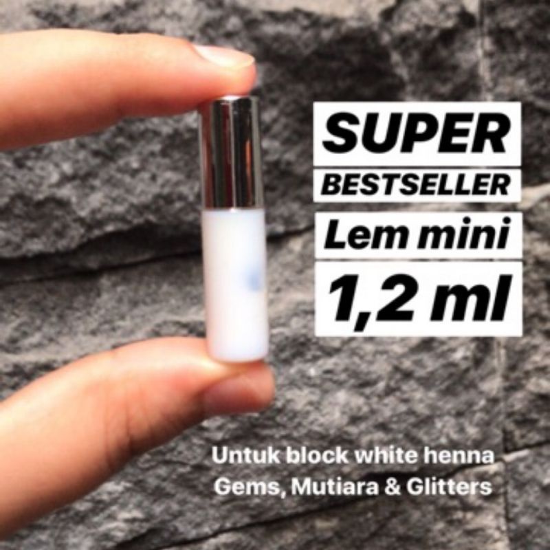 MINI ] 1,2ml  Super glue Lem Henna