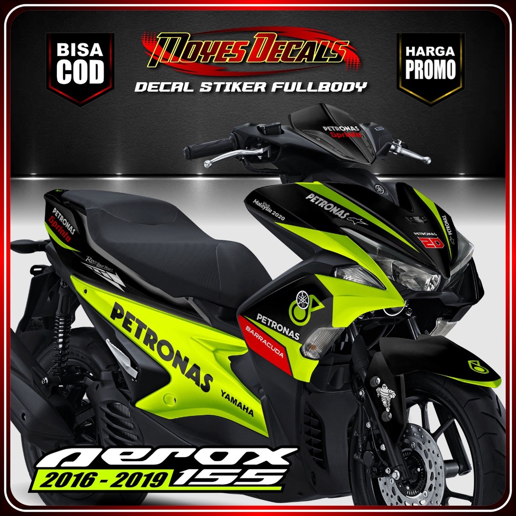 Stiker Decal Motor Aerox 155 Tahun 2016-2019 Decal Variasi Full Body Motor Aerox 155