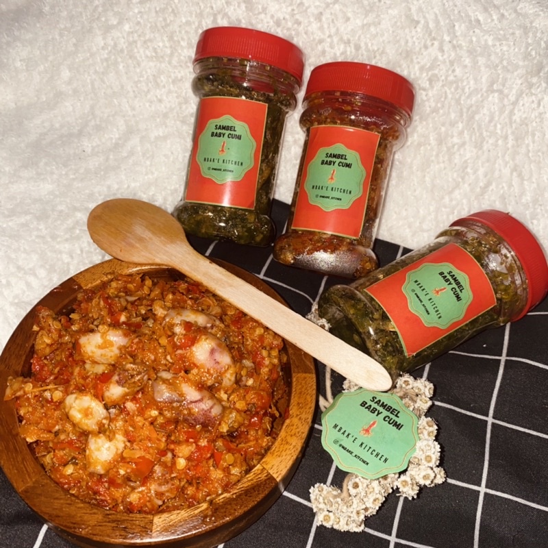 

sambel baby cumi merah