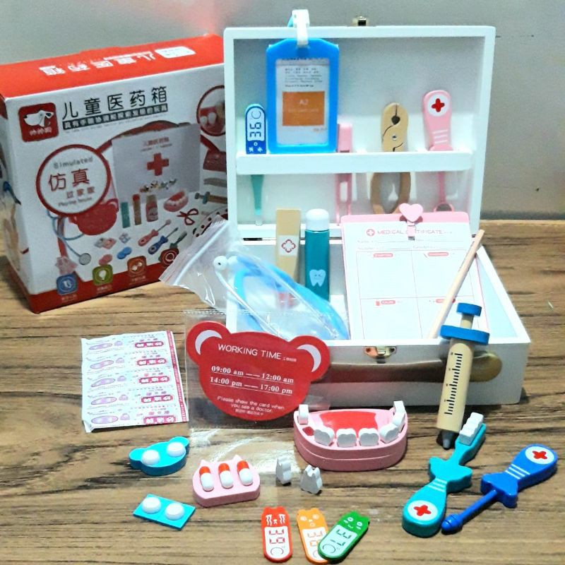 Mainan edukasi peralatan dokter gigi dentist medical kit set