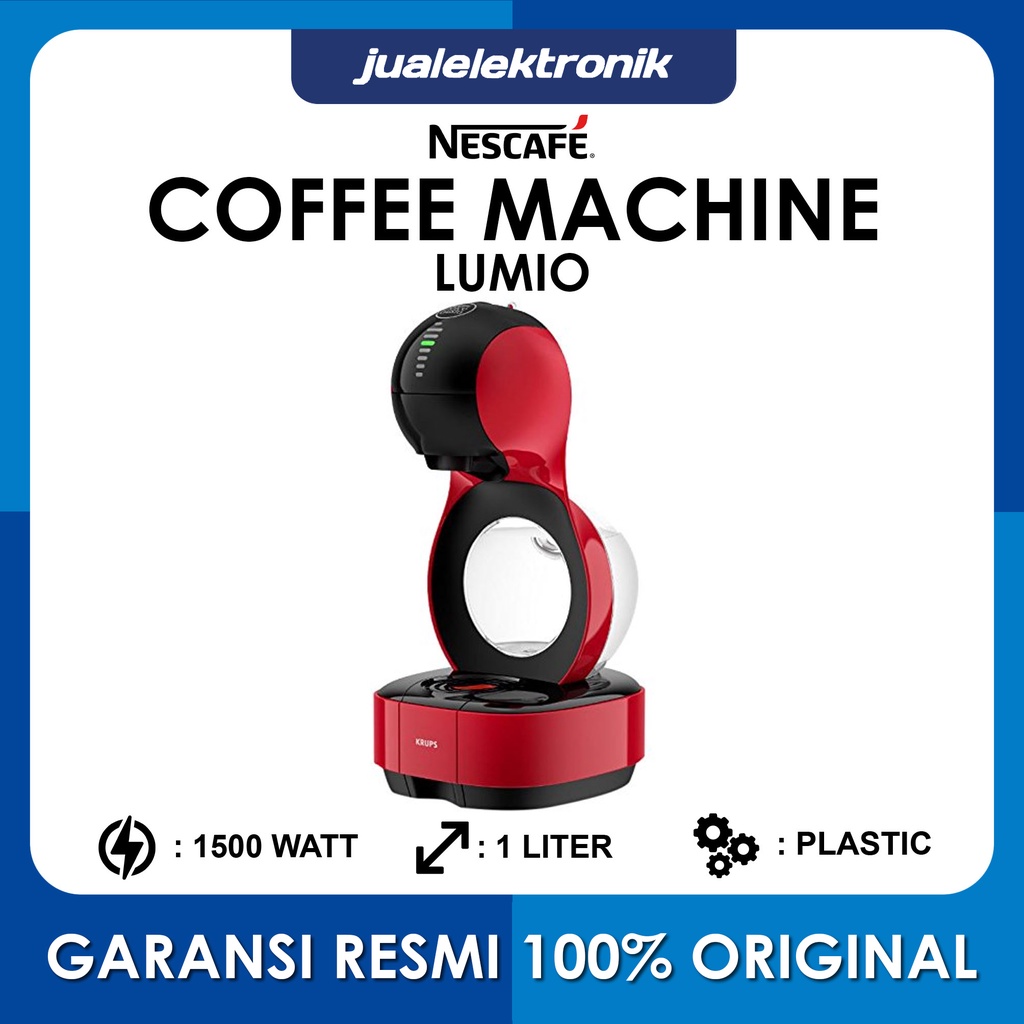 Nescafe Coffee Maker 800 ml 1 Cup tuas otomatis – LUMIO Mesin Pembuat Kopi