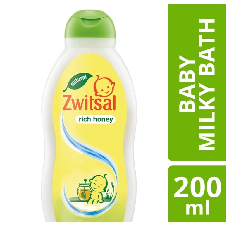 Jual ZWITSAL Baby Bath Natural Dengan Milk & Honey 200ml | Shopee Indonesia