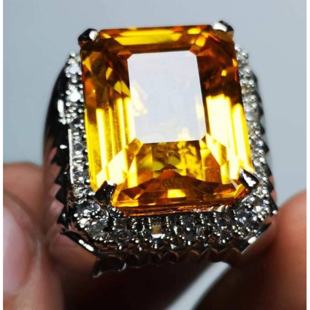 Batu permata natural madeira citrine super jumbo