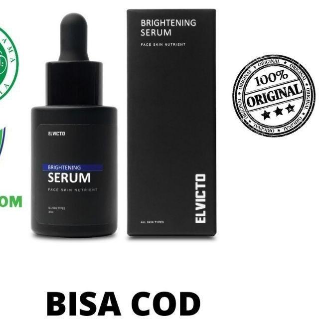✵ ( Bisa ) ELVICTO BRIGHTENING SERUM WAJAH SKINCARE KHUSUS PRIA ASLI ☇