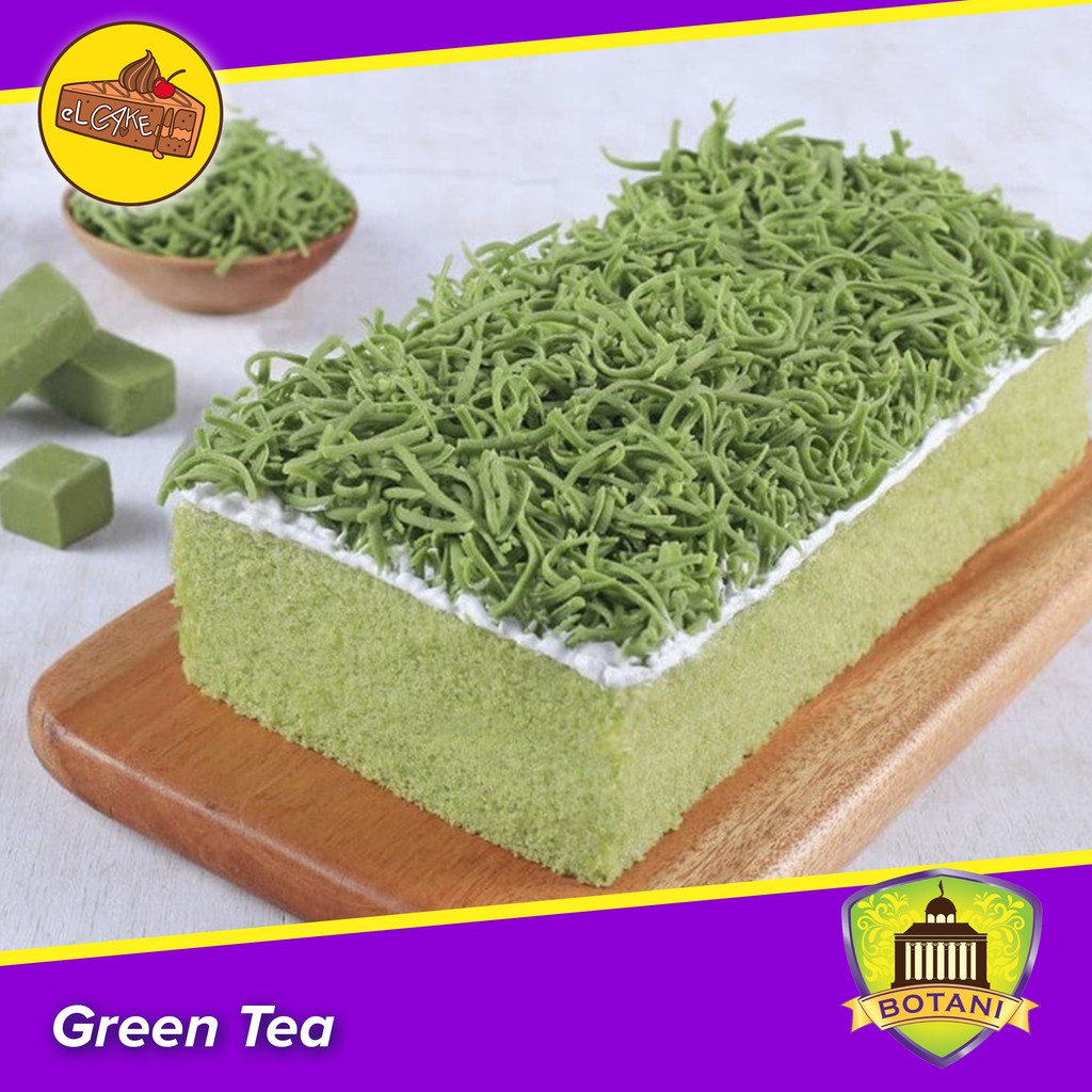 

Kue Bolu Green Tea Cake Strawberry Lapis Talas Botani by Sangkuriang, BSL, Kue Balok Lembut Asli