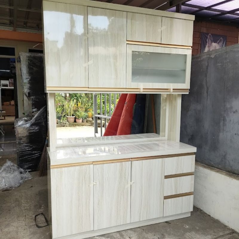 Lemari Sayur 4 Pintu HPL Blockteak 18mm / Kitchen Set Dapur 4 Pintu