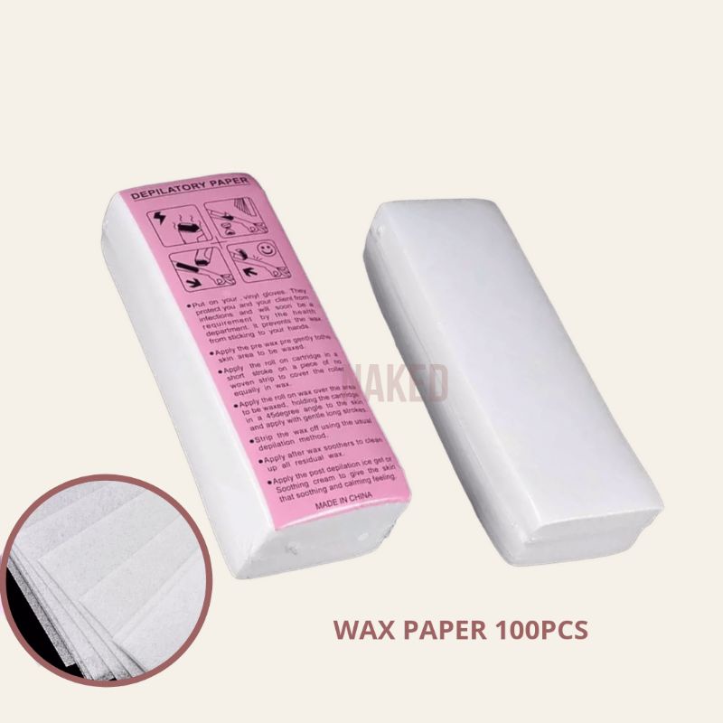 wax paper 100pcs paper wax kertas waxing hair remover strip wax