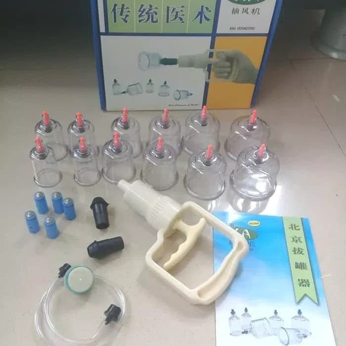 Alat Terapi ALAT KOP ANGIN ISI 12 TABUNG KOP KA CUPPING KIT / ALAT TERAPI BEKAM(G3T8) Alat Pijat Ele