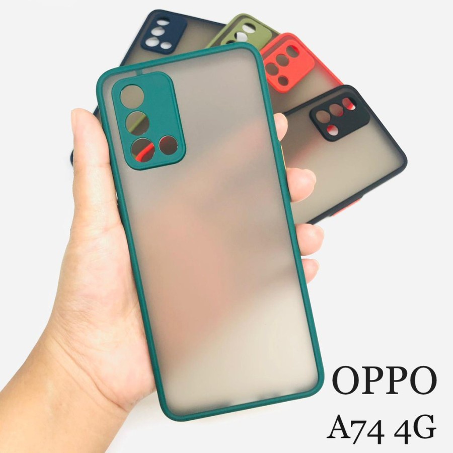 CASE MATTE OPPO A74 4G TRANSPARAN FUZE MACARON MY CHOICE - FA