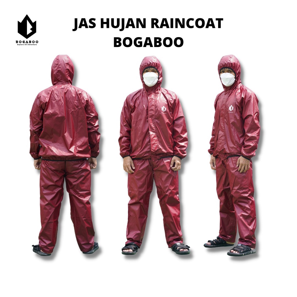 Jas Hujan Bogaboo Full Sealed - Raincoat - Jas Hujan Setelan -Mantel Hujan