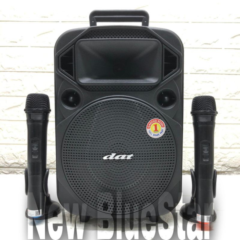Speaker Portable Wireless Dat DT 815 AS / Dat DT 830 Original 8 inch Bluetooth