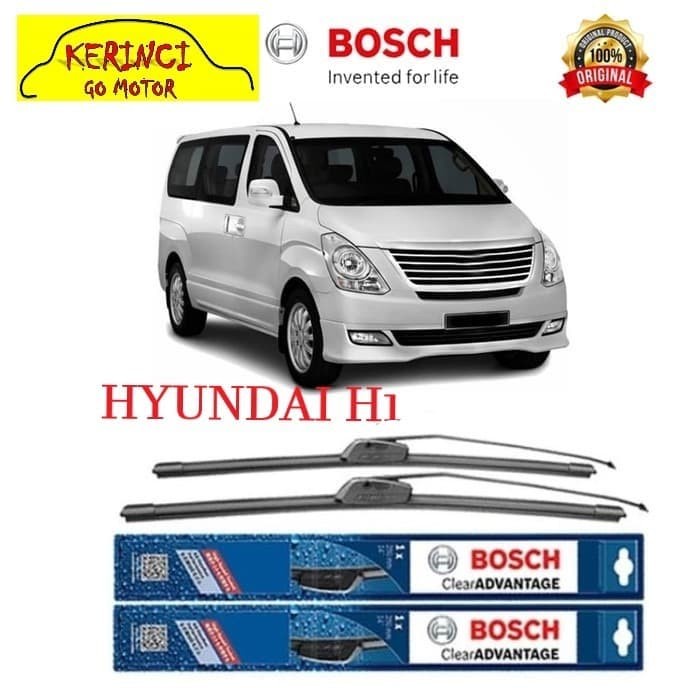 WIPER BOSCH CLEAR ADVANTAGE HYUNDAI H1 24&quot; &amp; 16&quot; SEPASANG WIPER BOSCH