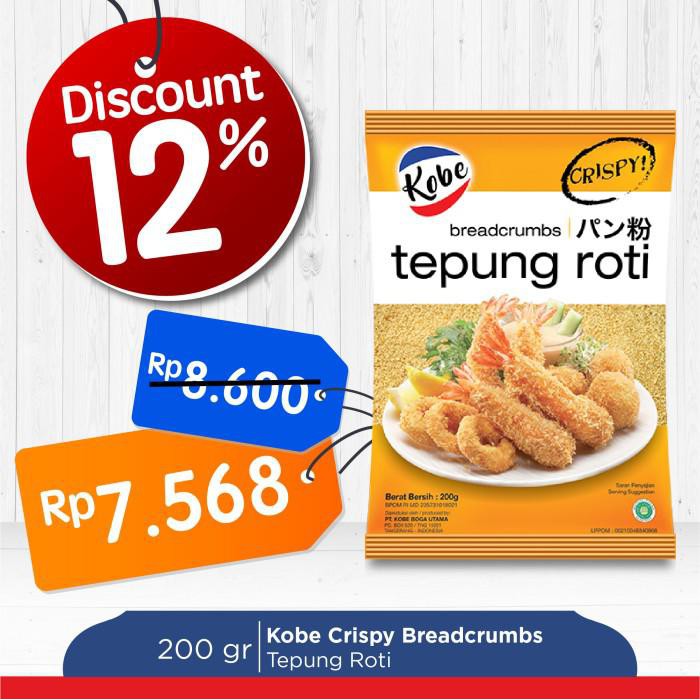 

Tepung Roti - Panir Kobe Crispy Breadcrumbs 200Gr