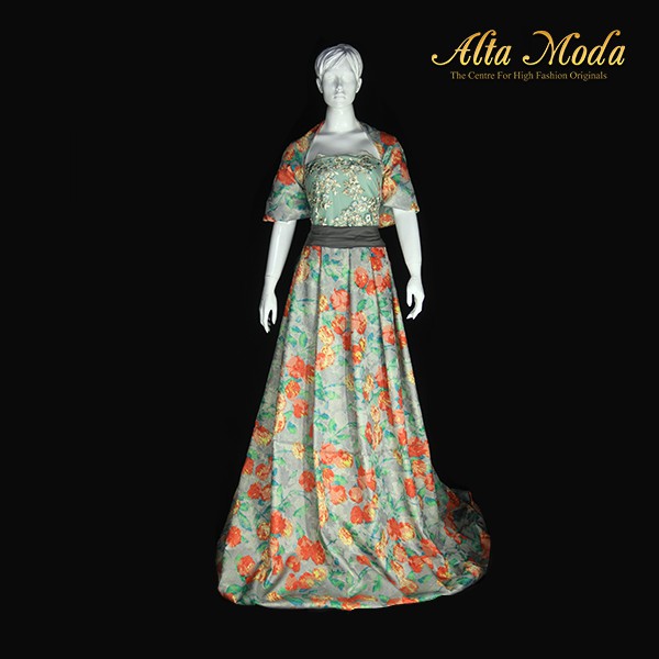 

Alta Moda Kain Tile Bordir 3D Pearl Bunga -Mint Biru Muda(0.5M)