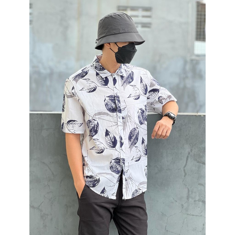 AMSPRO kemeja pria / kemeja casual / kemeja motif / kemeja kantor / kemeja kerja Pd-23