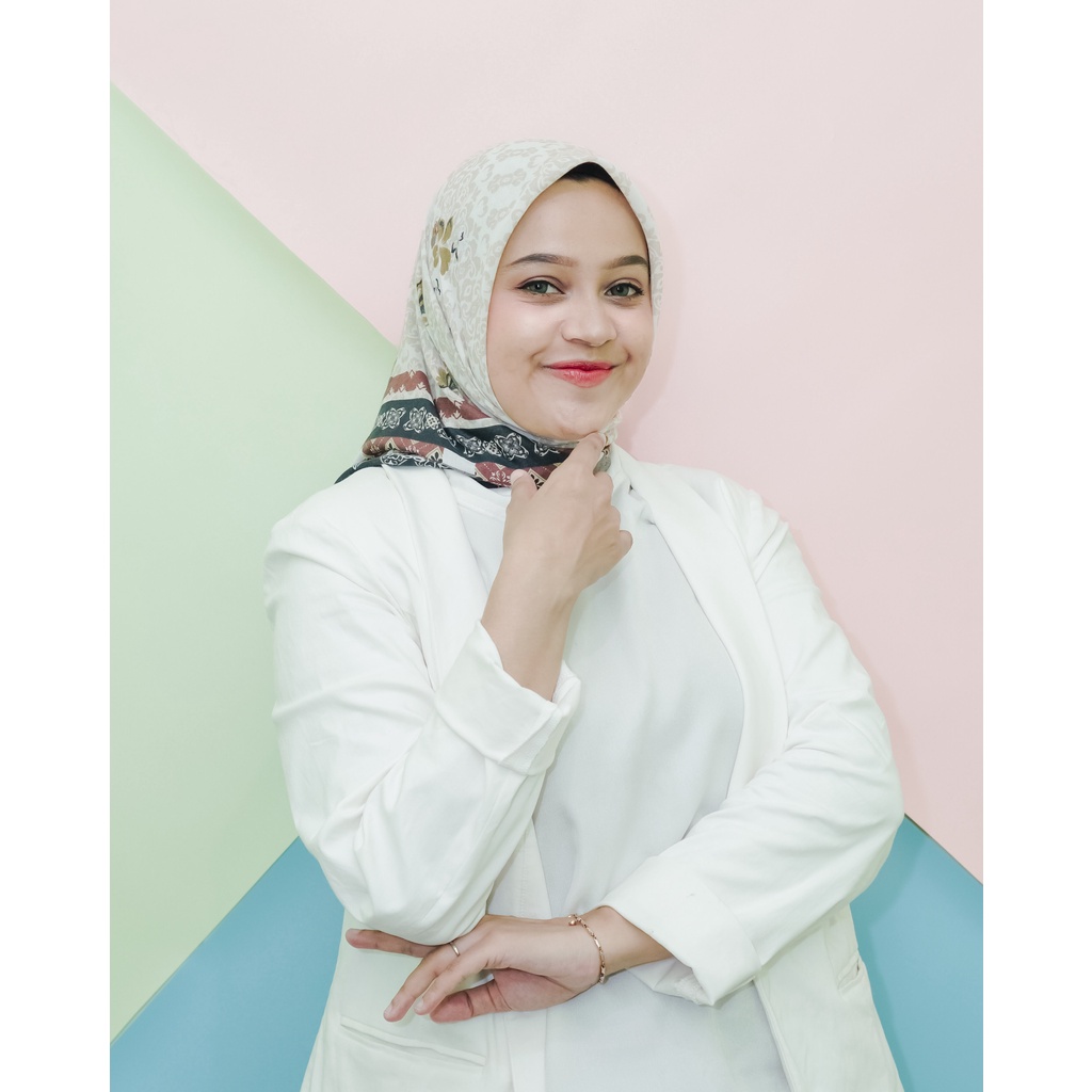 Jual Hijab Wearingklamby Pattern Flower Hijab Premium Hijab Viral