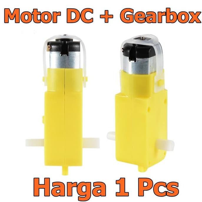 Baru Motor Dc Plus Gearbox Dinamo Robot Mobil Car Kuning 3 Sd 6V Ayo Beli