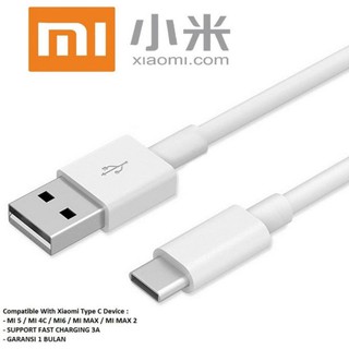 Kabel Data Fast Charging Xiaomi ORIGINAL 100% Type C USB ORI