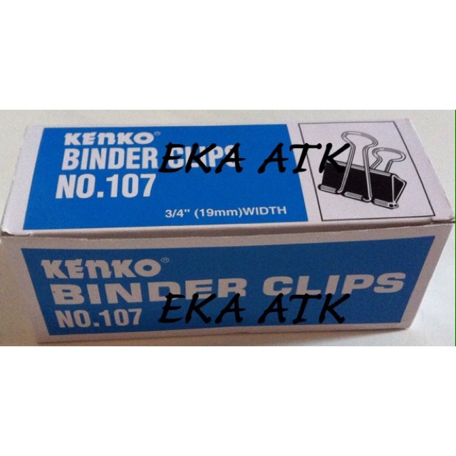 

Binder Clips Kenko 107 / Klip / Jepitan Kertas Hitam