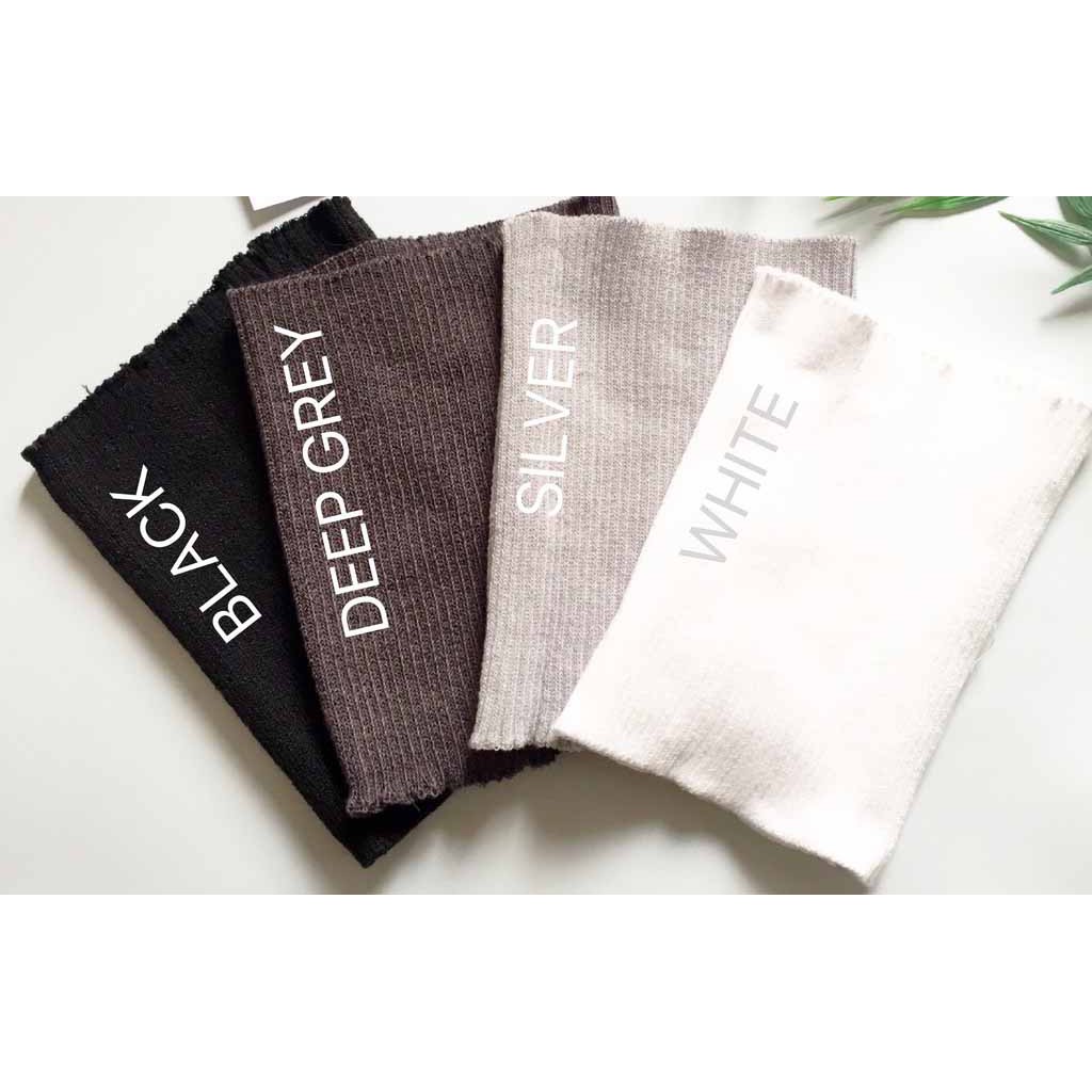LS 013 - Bandana Rajut Salur Polos Anti Pusing Ciput Inner Hijab