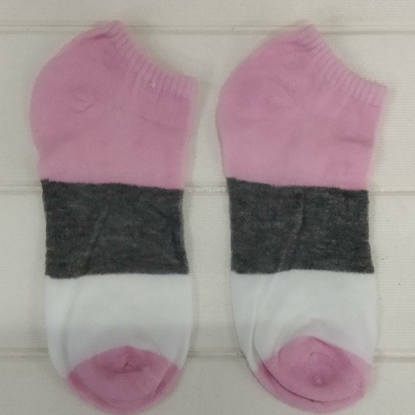 ✧YUKSHOPING✧ Kaos Kaki Fashion Wanita Pria Murah Kaus Motif Semata Kaoskaki Ankle Socks Pendek-3 WARNA PINK