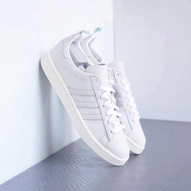 adidas campus white leather
