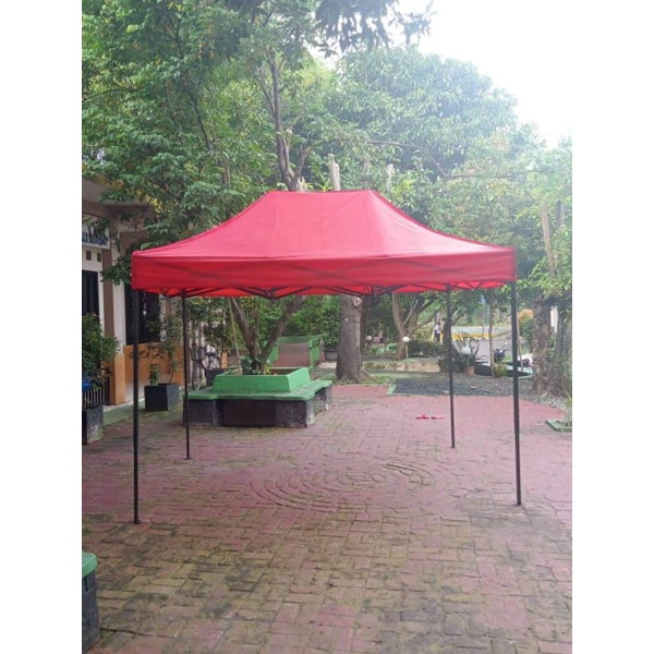tenda lipat , tenda bazar UK 2x3 atap dan rangka besi