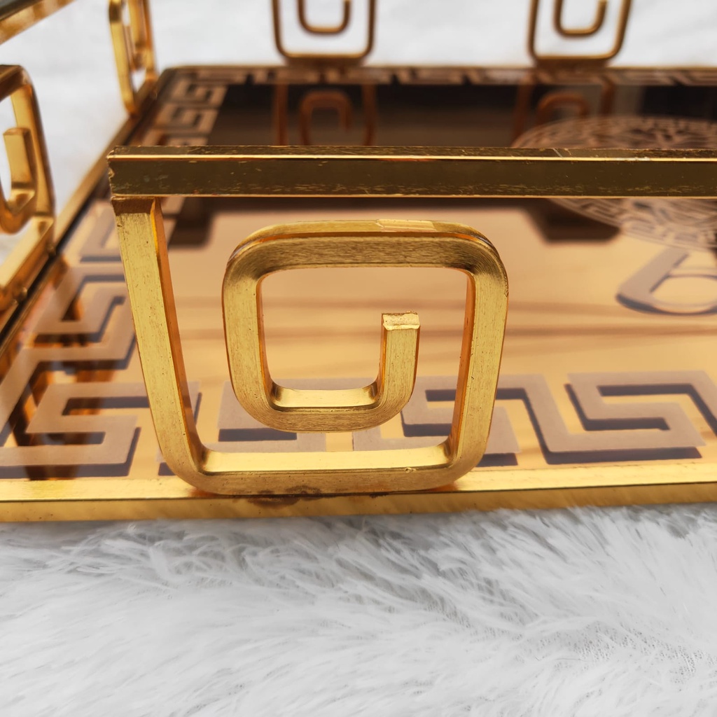 European Luxury Gold Tray / Pajangan Nampan / Dekorasi Home Decoration