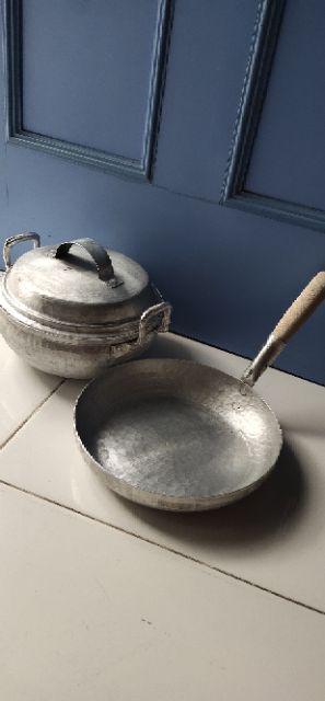 Wajan Lebar Penggorengan Masak Telor Diameter 25 Cm Alat Masak Alumunium Oleh Oleh Garut Sunda Awet