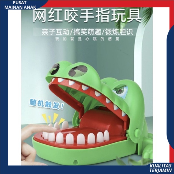 ( BISA COD ) Mainan Anak Crocodile Dentist / Mainan Buaya Gigit Jari Tricky Toy Crocodile Biting Toy Crocodile