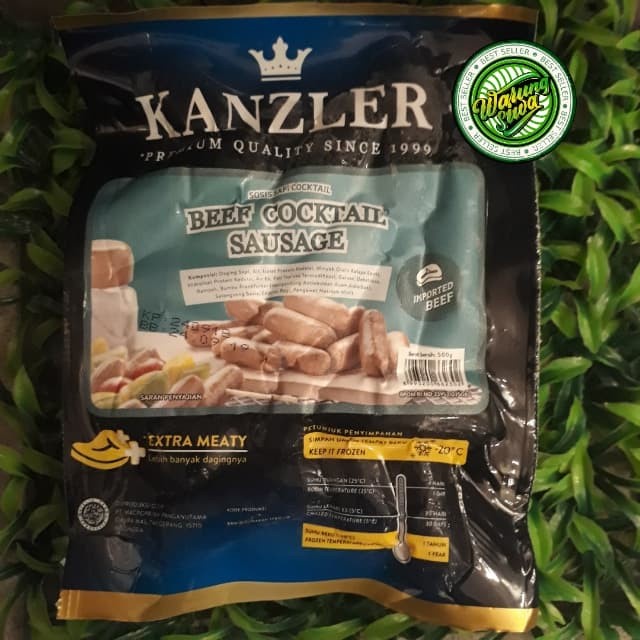 

sosis sapi cocktail KANZLER BEEF COCTAIL SAUSAGE 500 GR ||isi 26 pcs