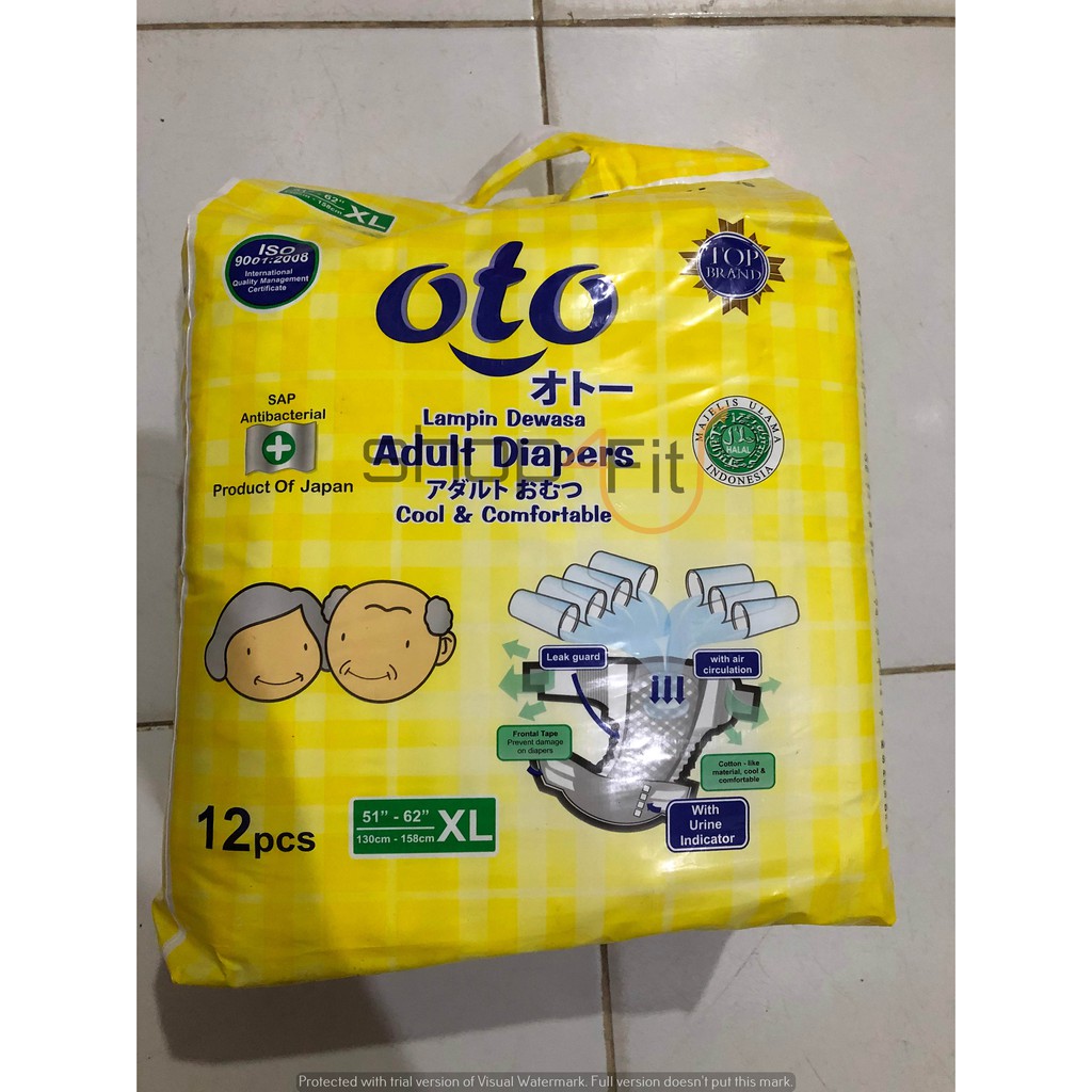 Adult diapers OTO/Pampers oto dewasa XL isi 12