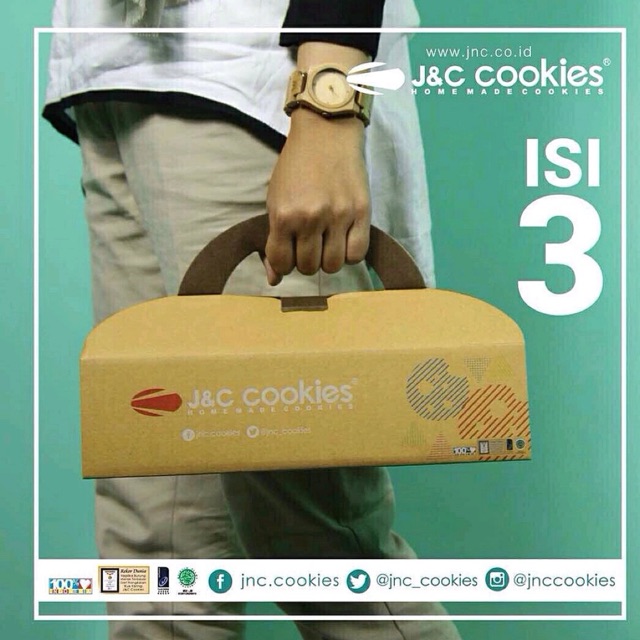 

JNC Cookies hampers 3 toples kaca (others)