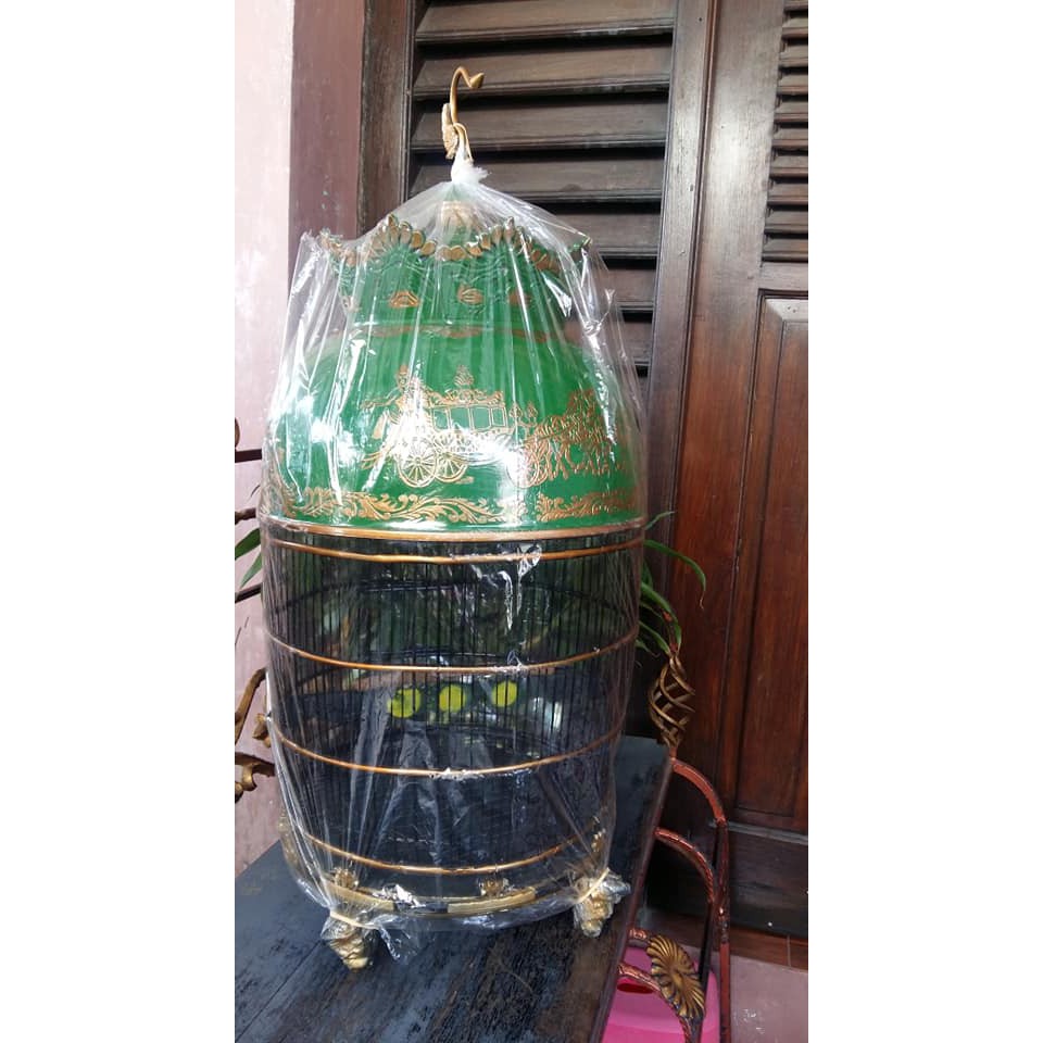 (KHUSUS PENGIRIMAN KESELURUH PULAU JAWA) Sangkar Perkutut Fiber Mahkota Kereta Kencana