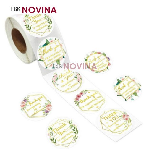 [KODE 75] Stiker Thank You / Label Segel Thank You (10 pcs)