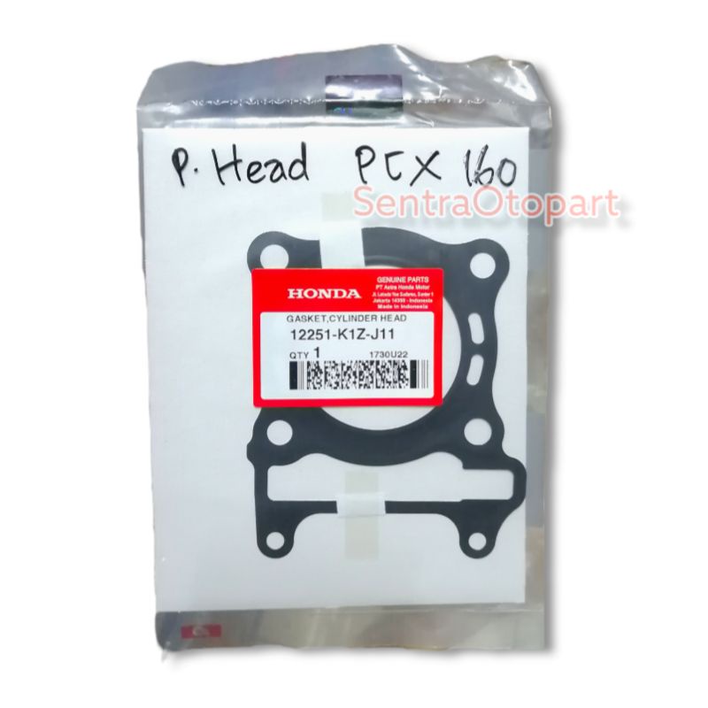 Paking packing gasket head het cylinder silinder atas vario 160 pcx 160 hgp 12251k1zj11