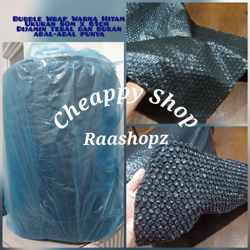 

Bubble Wrap Hitam 50m x 61cm Tebal Bubblewrap Transparan High Quality 5m