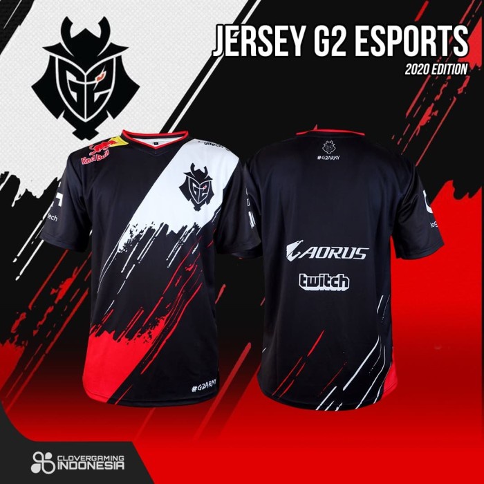 Kaos Jersey - Jersey G2 Esports 2020 Edition - Baju Kaos Gaming Esports