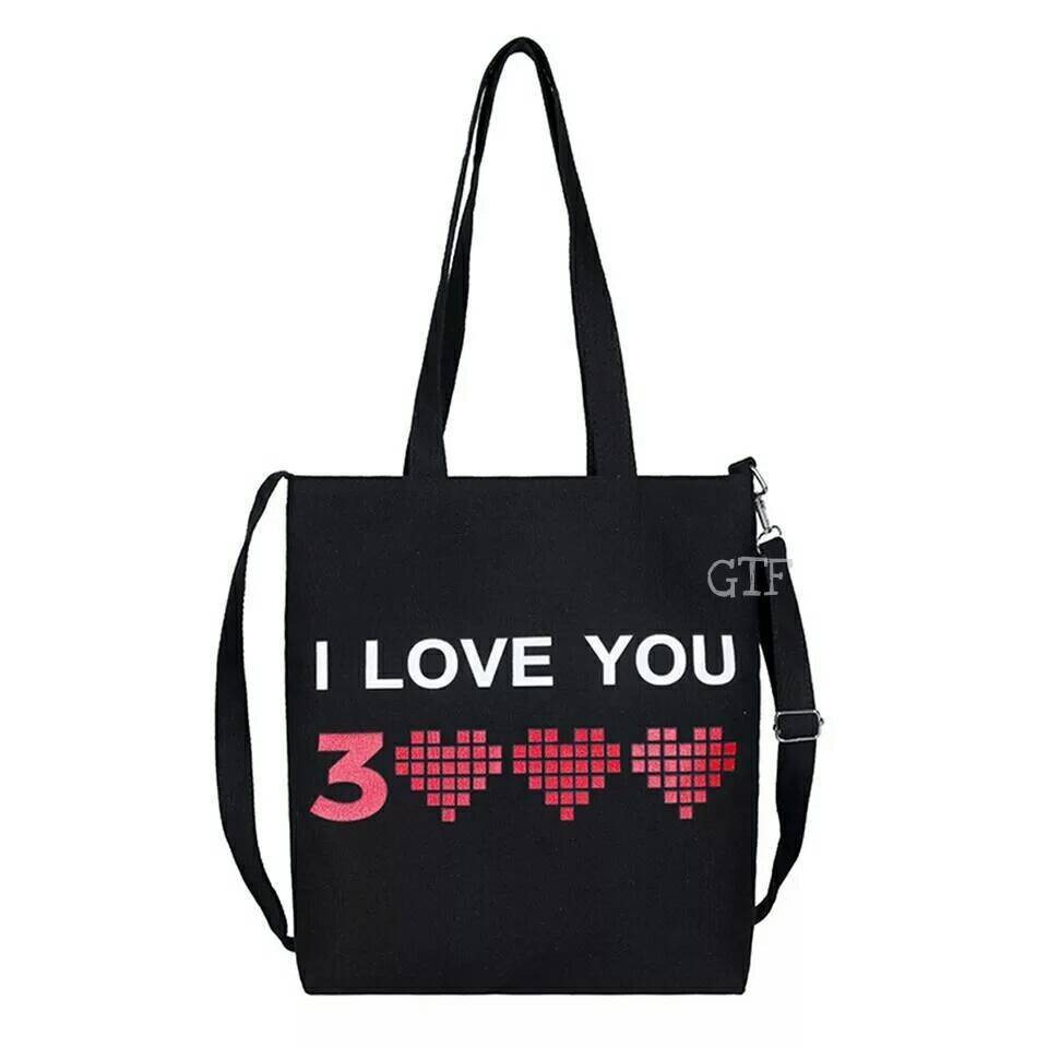 I LOVE 3000 TOTEBAG KPOP TOTE BAG KPOP EXO BIGBANG 