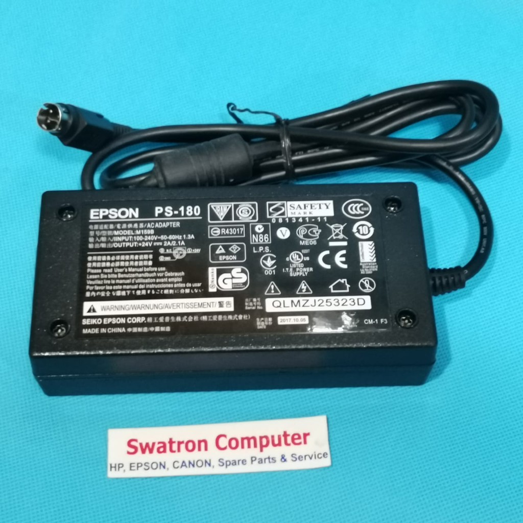100% Adaptor Power Supply Epson TM U220 PS 180 Output 24 Volt 2.1 Ampere
