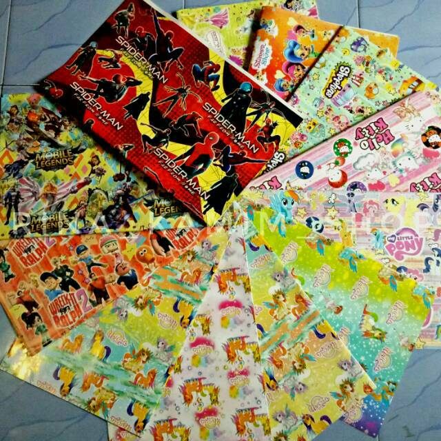 

Kertas kado/gift wrap lembaran