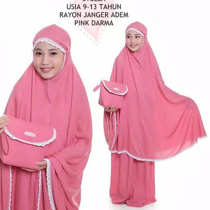Mukena anak rayon polos