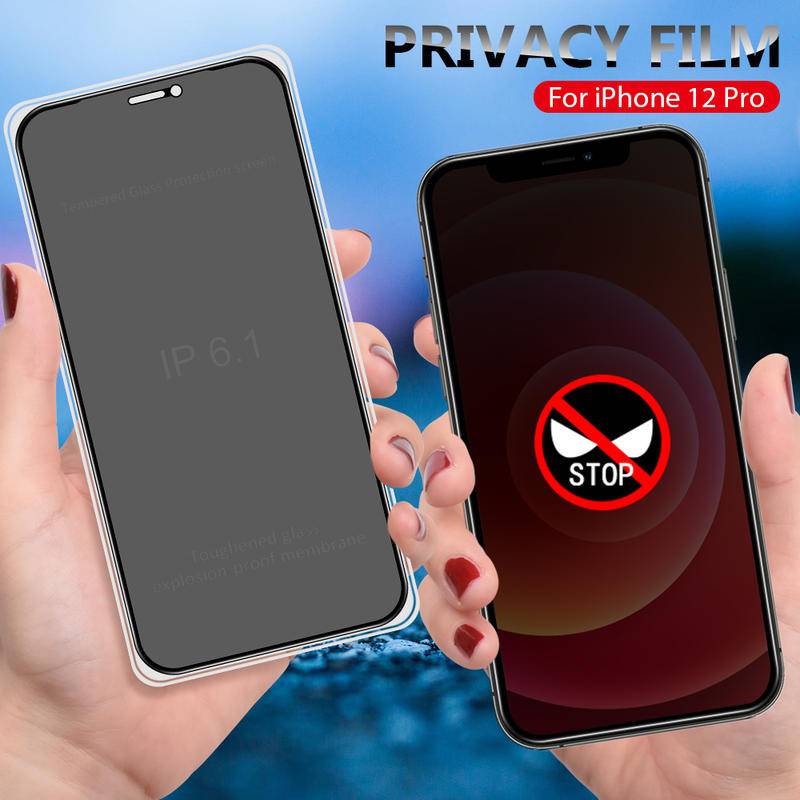 Pelindung Layar Tempered Glass Anti Spy Untuk iPhone 13 12 11 Pro Max Mini X XR XS Max 7 8 6 6s Plus SE 2020 2022