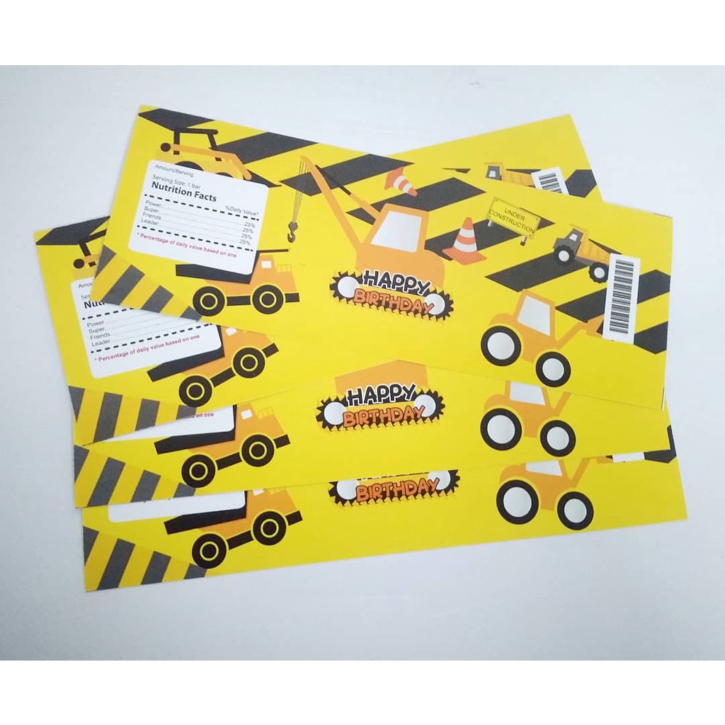 label susu botol excavator / label susu botol custom excavator