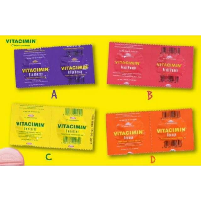 Vitacimin C 500mg XonCe C 500mg Vicee HARGA  PER STRIP 