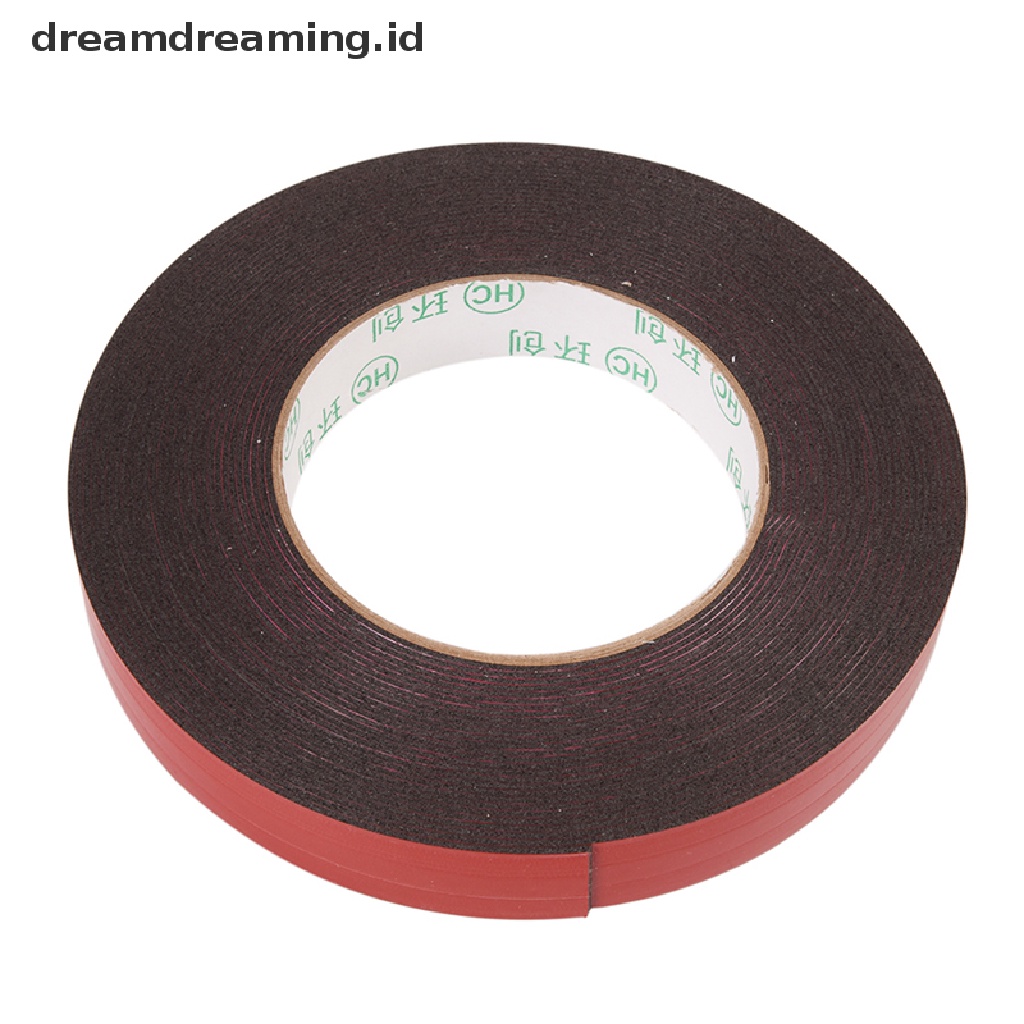 (Dreamdreaming.Id) Double Tape Permanen Kuat Panjang 10m Warna Merah