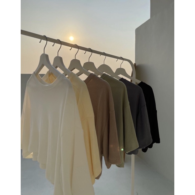 Crop top knitt/ crop top korea loose crop top