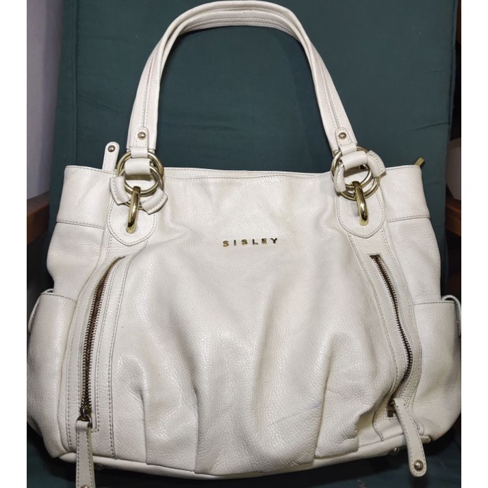Tote Bag Kulit Asli Merk SISLEY